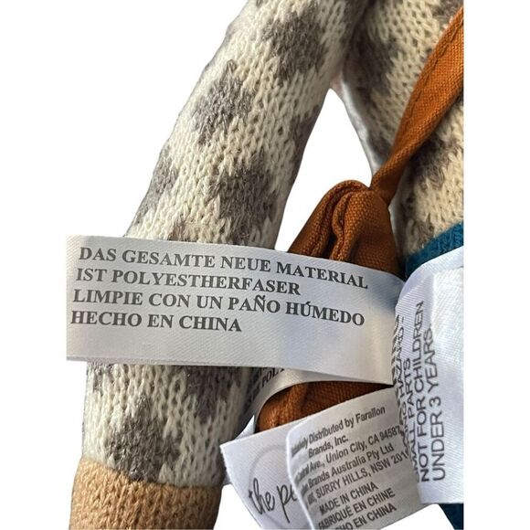 The Peanutshell Multicolor Charlie the Bear Plush Knit Glasses Stuffed Animal - Picture 6 of 12